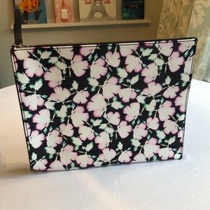 New Banana Republic Black Pink Green Clutch
